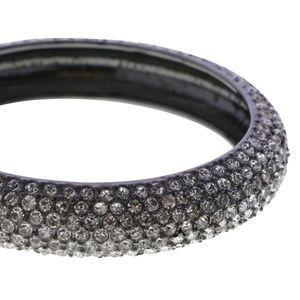 Lydell silver and crystal bangle bracelet